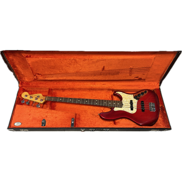 (BRUGT) Fender USA Jazz Bas 1997 Deluxe, Candy Apple Red